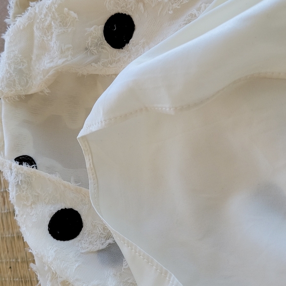 NWT ANTHROPOLOGIE ERI +ALI ANDREA TEXTURED POKADOT SKIRT - Picture 11 of 12